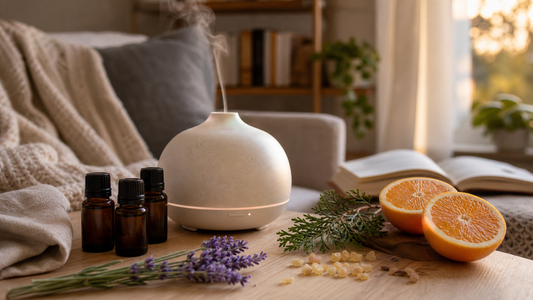 AI-generated editorial image for Best essential oil blends for stress relief