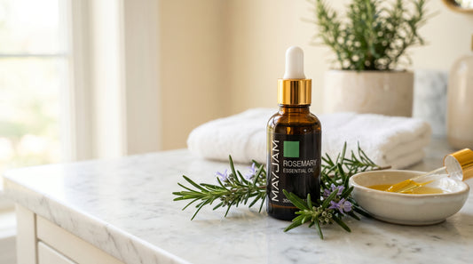 Mayjam Rosemary essential oil with fresh rosemary and carrier oil