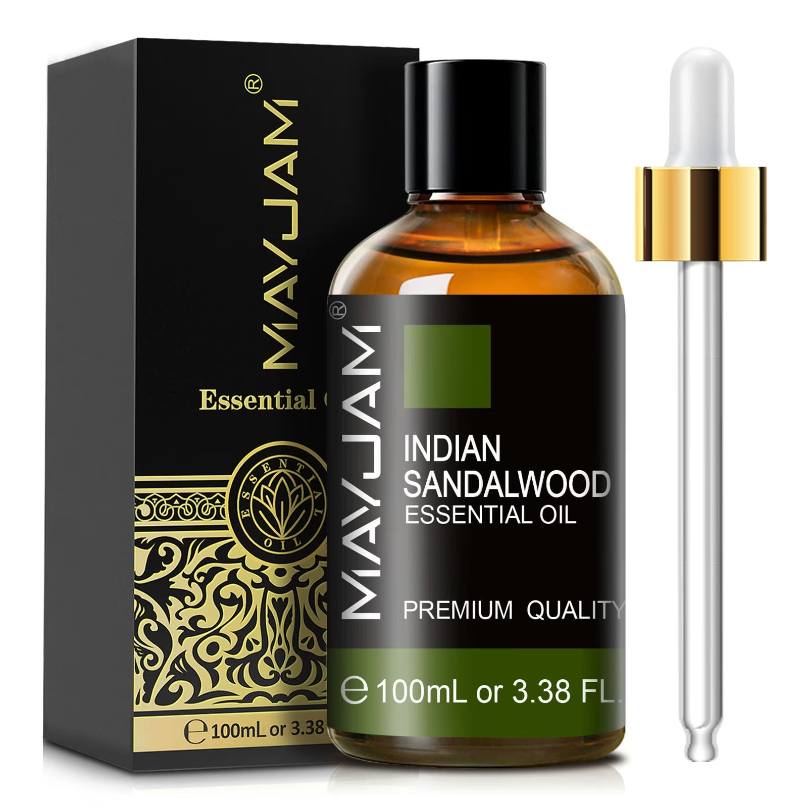 100ml Essential Oil | Natural Aromatherapy Scent | Mayjam - Indian Sandalwood