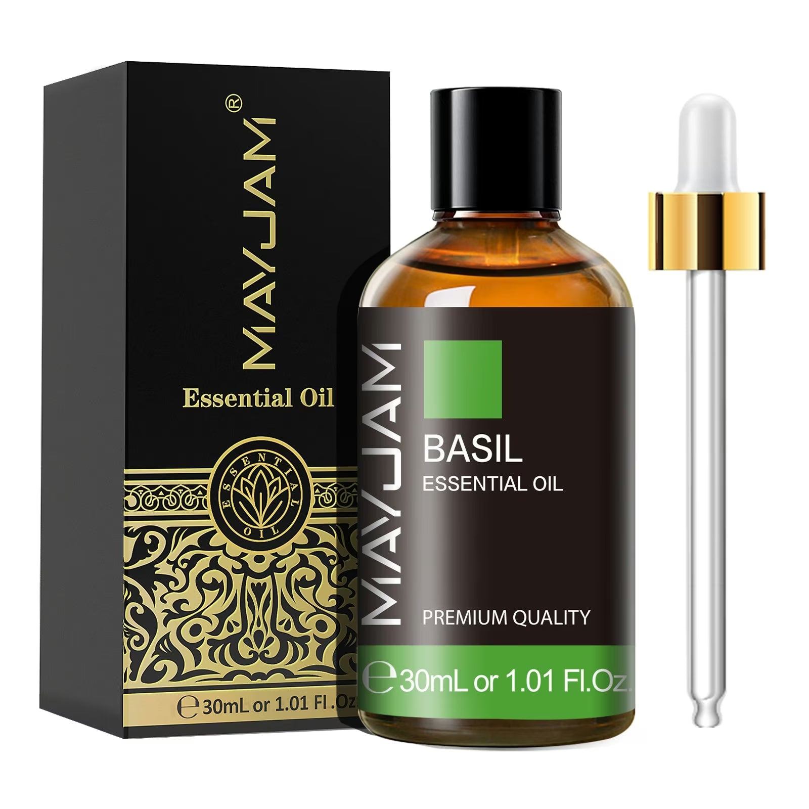 30ml Essential Oil | Natural Aromatherapy Scent | Mayjam - Basil