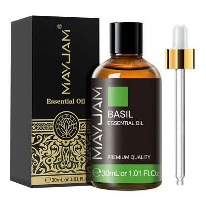 Basil Essential Oil | Natural Aromatherapy | Mayjam - 30ml - Image 2