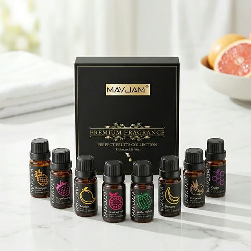 Fruit Aroma Fragrance Oil Gift Set 8 Bottles | Mayjam